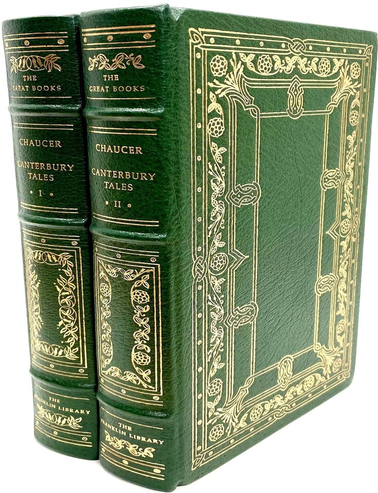 [Item #82725] Canterbury Tales - Complete 2 Volume Set (The Great Books). Geoffrey Chaucer.